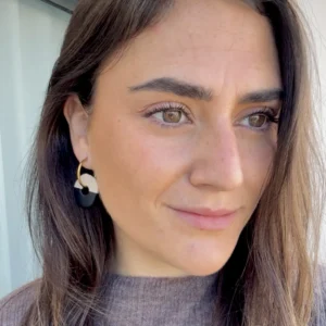 Charm donut negro beige