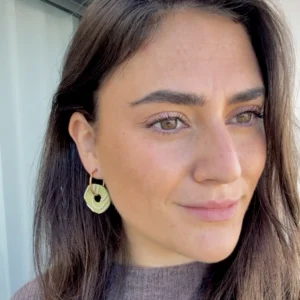 Charm donut relieve verde