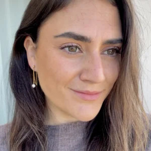 Perla con cadena doble